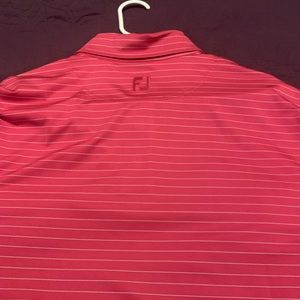 FootJoy polo for sale.  XL, pink and white striped